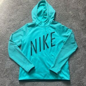 Nike Dry Fit Turquoise Hooded Sweatshirt